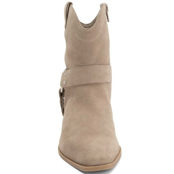 Open Edit Size 6.5 Taupe Suede Western Ankle Boots NEW Booties $130 Enzo Women's - Picture 3 of 16